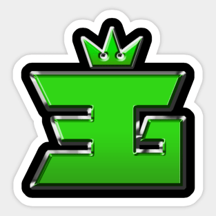 Green TheRealEliG Logo Sticker